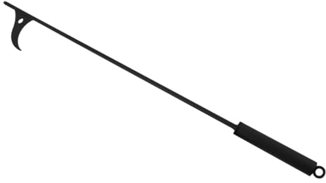 Warmhm Praktische Kaminzange Mit Langem Griff Feuerhaken Für Indoor Outdoor Kamin Grill Feuerstelle Leicht Tragbar Und Rutschfest Für Sicheres Feuermanagement