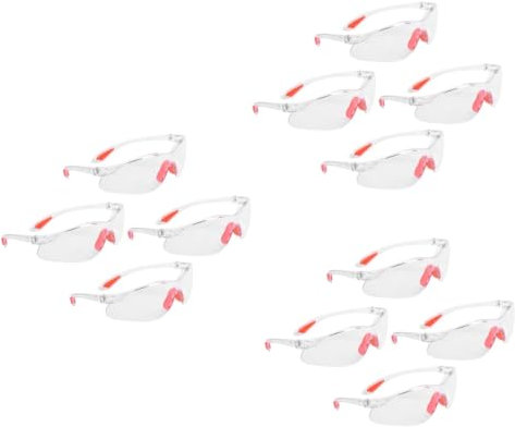 BESPORTBLE 12pièces Lunettes De Polycarbonate Pour Travail Anti-rayures Et Anti-buée Adaptées Construction Au Bricolage Et Cyclisme Design Moderne Et Confortable