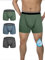 TIICHOO Waschbare Inkontinenz Pants Männer Inkontinenz Slip Herren für Leichte Inkontinenz Saugfähigkeit mit 50ml 3er Pack(3X-Large, Dunkelgrau/Olivgrün/Himmelblau)