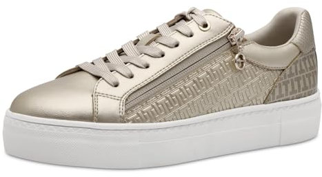 Tamaris Schnürer Damen Vegan Sportlich metallic,EU 40