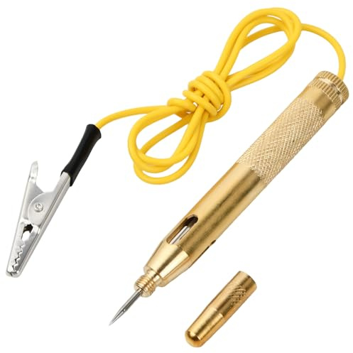 Auto Spannungsprüfer Stift, Stromprüfer mit Krokodilklemme, Spannungsprüfer Kfz Prüflampe, Motorrad-Volt-Tester mit Kabel, Diagnosewerkzeuge für Autos und Motorrädern