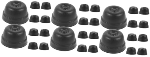 VALICLUD 60 Piezas Pies de Equipaje recambios de Mochila Inserciones de Equipaje Pads para Maletas Accesorios para Maletas Pies de Repuesto para Equipaje pie de Perno para Equipaje Black