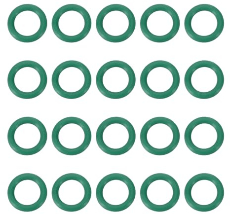 PATIKIL Joint Torique en Caoutchouc Fluoré 5.5x8.5x1.5mm(ID x OD x Largeur), 20PCS Joint d'Étanchéité Bocaux Remplacement pour Réparation Plomberie Valves Tuyaux Robinet Voiture Gaz, Vert