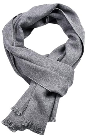 Ornrjfll Damen Kaschmirschal Warm Halstuch Schal für Herren Business Schals Wraps, hellgrau, Einheitsgröße