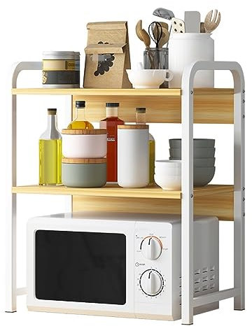 GUIXAN Support de Four à Micro-Ondes Support à Micro-Ondes Support de Four à Micro-Ondes à 3 Niveaux Support de Rangement pour Micro-Ondes de Grande capacité Étagère de Rangement pour ust