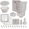 PETSTIBLE Kit skimmer fuori terra, skimmer da parete, 15,2 cm, ricambio SP1091LX skimmer fuori terra