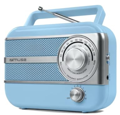 Muse M-056 VB Blå - Vintage Bärbar Radio