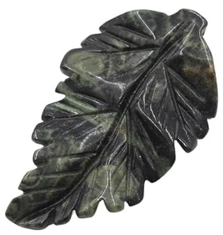 Colgante de hoja de cristal de piedra natural DIY - Tallado hecho a mano único for decoración del hogar y fabricación de joyas(Indianagate)