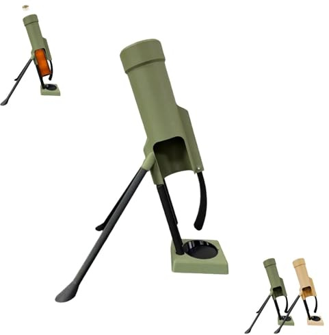 Beer Bottle Mortar Bottle Opener, 51mm Mortar Beer Opener, Hands-Free Push Down Cap Launcher, Funny Bottles Openers Tool for Home Bar Party, Gift for Men