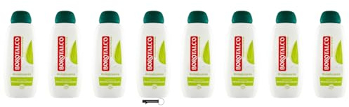 Borotalco Bagnoschiuma rivitalizzante gel doccia con bergamotto e tè verde, 450 ml, per pelle morbida e vellutata, con portachiavi Italy Shop Service in omaggio, 8 pezzi