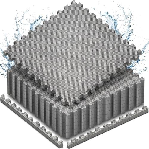 tillvex® Pool Unterlage 8 Stück - 62,5x62,5cm | Unterlegmatte 1 cm Dicke | Bodenmatte Pool Planschbecken & Whirlpool | Poolmatte Bodenmatte Outdoor | Poolunterlage Bodenschutz Matten wärmeisolierend
