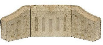 PERCY DOUGHTY COAL SAVER SET 1 BACK BRICK +2 SIDE CHEEKS FOR 16 INCH OPEN FIRES