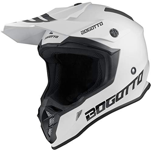 Bogotto V332 Motocross Helm, weiß, XL