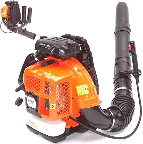 XXL Benzin Rückenlaubbläser Laubbläser 75ccm Rücken Laubgebläse 56116 Bläser, rückenschonend, tragbar für große Flächen, Rückenbläser, Blasgerät