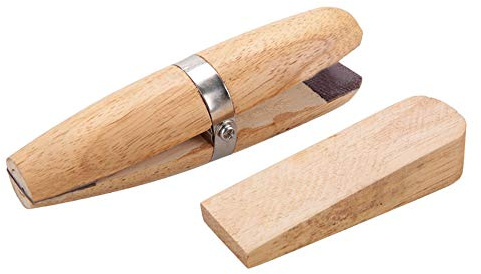 Lecxin Wooden Ring Clamp, Wood Ring Clamp for Jewelry Making, Jewelers Holder Jewelry Making Benchwork Hand Tool for Polishing Repairing Rings Vice with Wedge Lock, Jewelry Making Tool