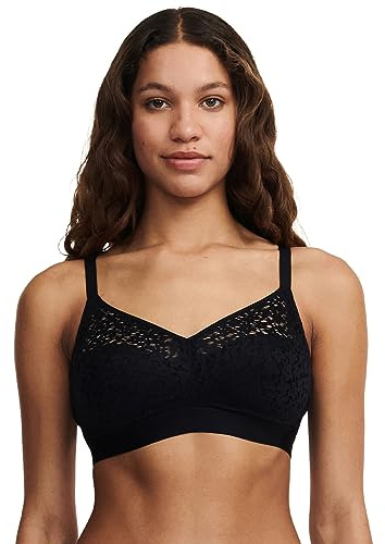 Chantelle Soutien-Gorge sans Armature Easy Feel Norah (Talc), Soutien-Gorge sans Armature, DE, Dentelle 87,5% Polyamide 12,5% Élasthanne Maille 72% Polyamide 28% Élasthanne