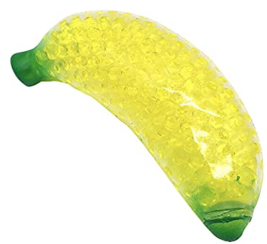1Pcs Banane Sensory Fidget Toy Stressballs Reliever Balls, Banane Antistressball Knetball Spielzeug Angstreduzierung, Frucht Stress Bälle Stressabbau Ball Decompression Toy für Kinder Erwachsene