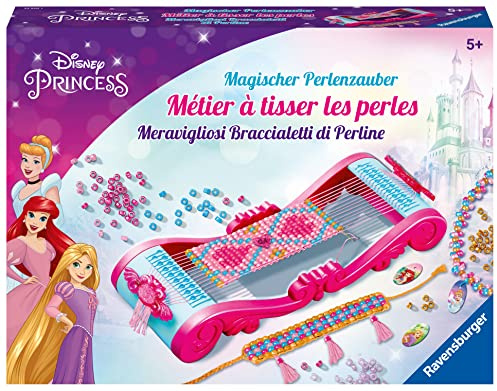 Ravensburger - Métier à Tisser Les Perles - Disney Princesses - Loisir Créatif - Création de Bijoux - Dès 5 Ans - 23540
