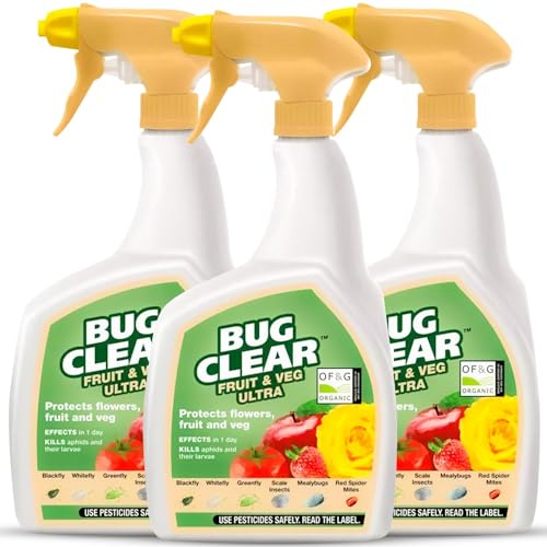 Bug Clear Ultra House Plant Bug Killer - 800ml Ready to Use Fly Spray for Aphids, Scale Insects, Mealy Bugs, and Other Mites - Houseplant Bug Killer With Perfectonish Thank You Packaging (3)