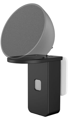 Cozycase Support Mural pour Pop/Dot/Google Nest Mini - Support Mural Peu encombrant avec Gestion intégrée des câbles (Noir)