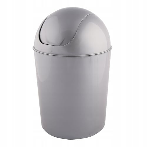 Altom Design Schwingdeckeleimer Oscar 7 l Silber
