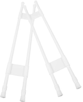 FUNOMOCYA Aste Telescopiche Regolabili per Frigorifero e Mobili, in Pvc e Metallo, Bianco, per Camper e Roulotte