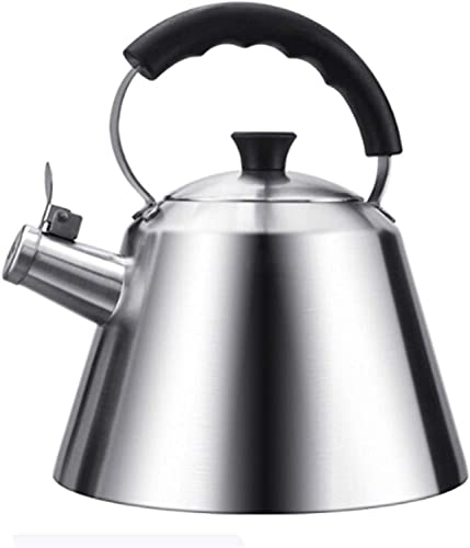 CAFIEDR Théière pour cuisinière Bouilloire en Acier Inoxydable Bouilloire à thé Théières pour cuisinière Bouilloire à Eau Chaude Bouilloire Chauffe-Eau Bouilloire instantanée 3L Bouilloires à thé