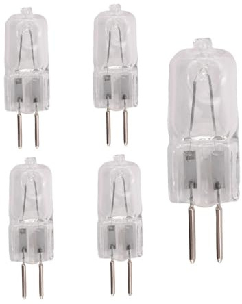 UGEFKMQ 5Pc GY6.35 Halogen Bulb 220V 35W 50W 75W G6.35 Capsule Light Bulbs 100W GY6.35 Halogen Lamp Beads G6.35 Jc Bi-Pin Base Dimmable 100W
