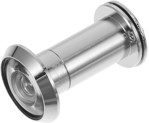 220 Degree Wide Angle Door Viewer Peephole with Privacy Cover for Front Door Security, Zinc Alloy, Easy Installation for Home Office Hotel