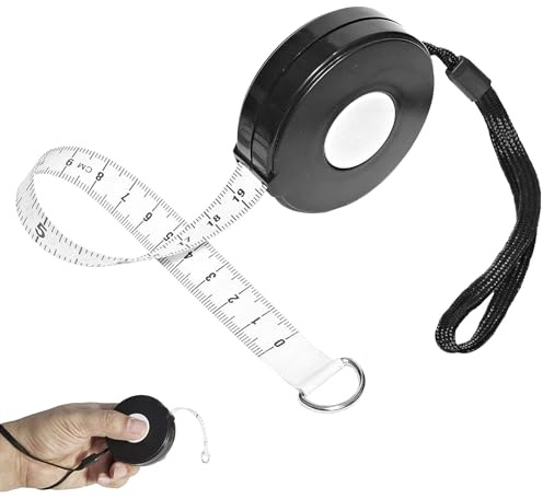 FDHBDF 1 Stück 2M Auto Retractable Round Plastic Tape Measure, 80 Zoll langes Nähmaßband, tragbares weiches Maßband, geeignet zum Messen von Größe, Brust, Taille und Hüften