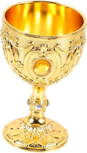 OUUOYSD Coupe en Laiton, Calice, Calice Vintage en Verre à vin égyptien, gobelet d'autel, Coupe à vin Royale, Verres en Laiton for Coupe d'offrande sacrée Bouddhiste