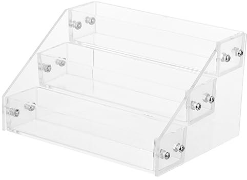 BESTYASH 1pezzi Multistrato in Acrilico Trasparente Organizer Per Smalti e Piccoli Oggetti Salone