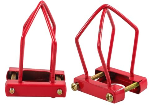SHINEOFI 2 Stück Teiliges Sprinklerkopf Schutzabdeckung Sprinkler Kopf Guard für Brandschutz Einfache Installation Leuchtend Rot Kompatibel mit Gängigen Feuersprinkleranlagen Langlebiger