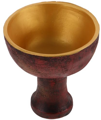 DECHOUS Cáliz y Familiares de Colocar Sacrificios Fácil Decorar Sagrado Resina, Adorno Religioso Retro para Ceremonias