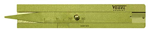 Vogel Germany Messing Reifenprofil-Tiefenmaß (Typ A, Messbereich 30 mm, Ablesung 0,1 mm, Radtiefen-Messgerät, Brückenlänge 20 mm) 214401