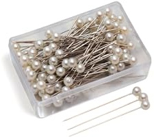 Gleader 100pcs pearl pins white/ivory for wedding flowers/buttonholes/corsages