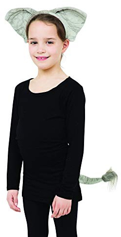 Bristol Novelty DS175 Elephant Set Ears and Tail, Unisex-Child, One Size