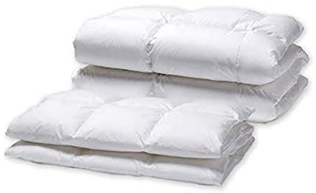 White Cloudz - Daunendecke Aspen - 100% Gänsedaunen, Klasse 1 - antiallergisch für Allergiker Bettdecke - Waschbar 60° (Wärmeklasse 5-4-Jahreszeiten, 200 x 200 cm)