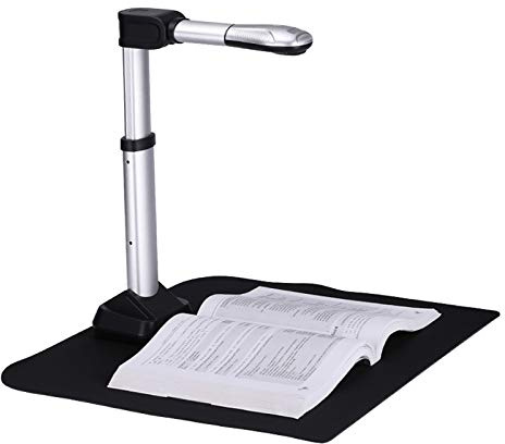 Beikle Document Camera Scanner, High Definition Portable Scanner Book Camera, 16 Mega Pixels Auto Flatten & Deskew High Speed AI Foldable Scanner for Bank School Office Library