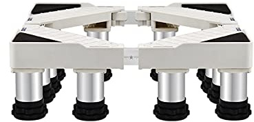 Kühlschrank Waschmaschine Sockel Höhe 10/15/20/25cm Anti-Scratch Untergestell Podeste & Rahmen für Trockner Verstellbare Länge 50-75cm Stand für Geschirrspüler