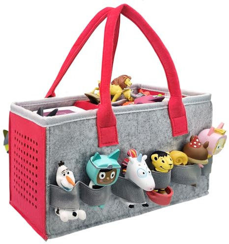 Shudyear Travel Carrying Bag for Toniebox Starter Set and Accessories, Felt Organizer Bag for Toniebox with Handle,Transport Toniebox Audio Player and Tonies