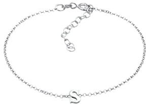 Elli Armband Damen Anhänger Buchstabe S Basic in 925 Sterling Silber