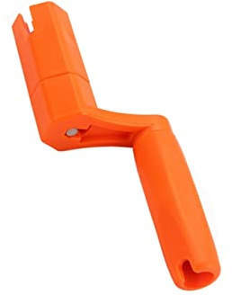 Oranger Gitarrensaitenaufwickler I09 mit Stiftentferner für Bass | Bohreradapter Kompatibel, Kunststoff, Tragbar, für Reparatur und Wartung, Passend für Mandoline