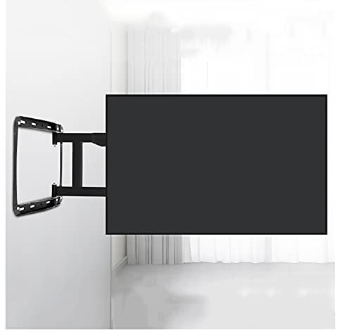 GGZONE Meuble TV d'angle Moderne 32-75 Support TV Mural à Quatre Bras Extension inclinable Rotation Support de Montage Mural Fixe TV Universel, Max Vesa 400X400Mm Extension Robuste Dual AR