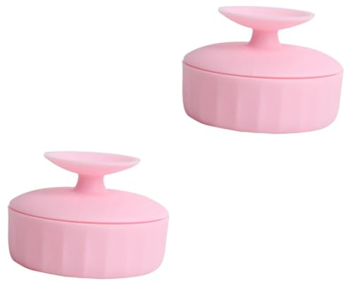 MAGICLULU 2pcs Silicone Makeup Brush Cleaner Brush Cleaning Box Makeup Tool Cleaning Supplies