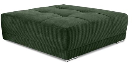 luma-Home 15176/ Polsterhocker XXL, Federkernpolsterung, Grün