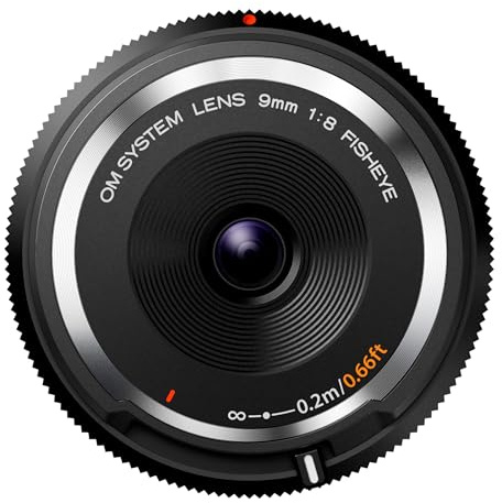 OM SYSTEM Olympus M.Zuiko 9mm F8.0 Fisheye Body Cap Lens BCL-0980 for Micro Four Thirds Cameras