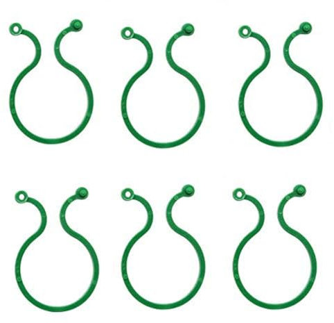 QQNQQ Pflanzenklammern, Pflanzendrehklammern, Gartenpflanzen-Stützklammern, Gemüse, Tomatenranken, Blumenklammern, Pflanzenschlösser zur Sicherung der Pflanze(5.9cm)
