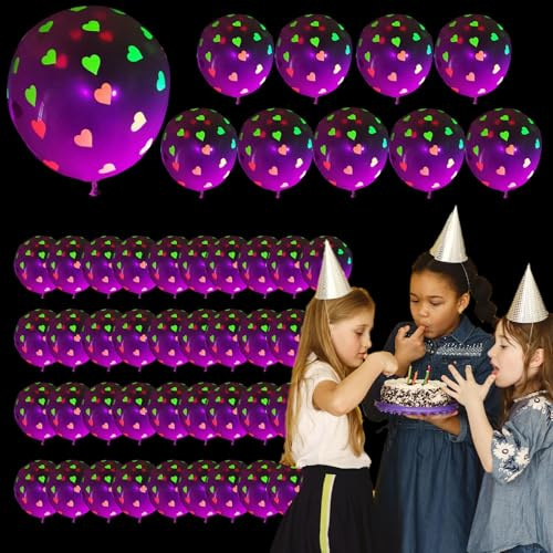 Glow Balloons – Decorative Balloon Storage, Modern Party Balloon | Bright Sphere Shape Glow Balloons, Radiant Floating Rack Decoration, Sparkling Latex Display, Dazzling Neon Orb, Stylish Celebration