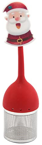 Food Grade Silicone Tea Infuser Christmas Series Reusable Diffuser Filter Strainer 6 Styles Choose for Loose Christmas Tea Balls